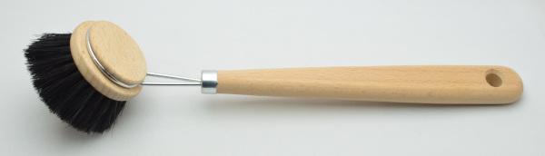 Spülbürste StandardPlus, extra breiter Griff sorgt für sehr guten Halt. Mit schwarzem Rosshaar. Bürstenfabrik Keller in Todtnau. Traditionsunternehmen seit 1869. Qualität Made in Germany.